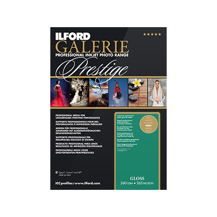 Ilford Galerie Prestige A4 (210x297mm) Gloss 260 GSM - 265 Micron