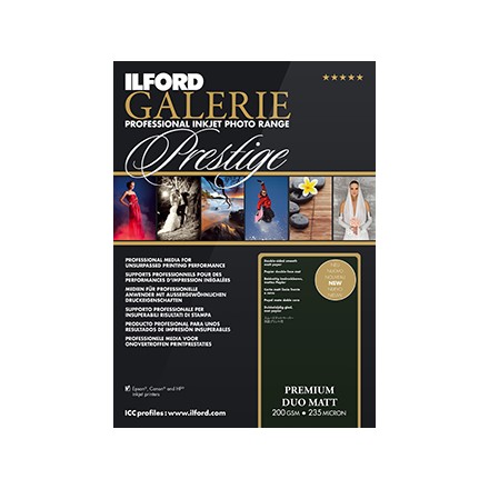 Ilford Galerie Prestige A4 (210x297) Premium Matt Duo 200 GSM - 235 Micron