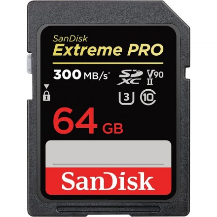 Sandisk 64GB Extreme PRO SDXC UHS-II Card
