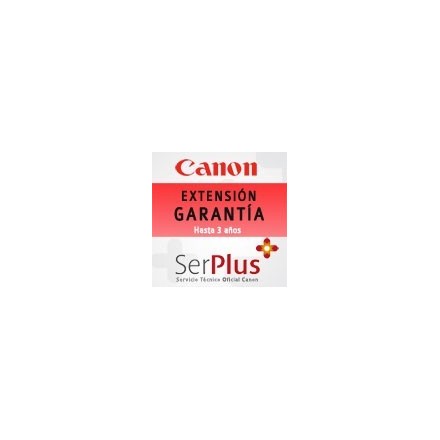 Garantía Canon Serplus3 Rojo