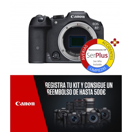 Canon EOS-R7 (Cuerpo) + Adaptador EF-EOS R