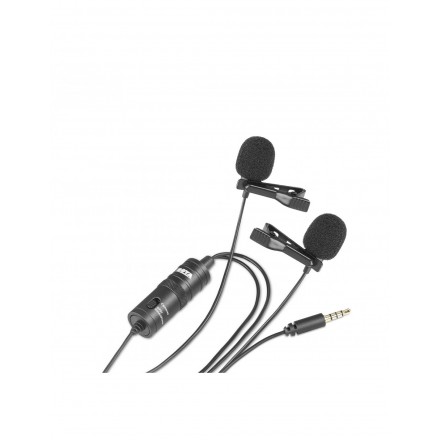 Boya M1 DM - Micrófono Lavalier Dual omnidireccional