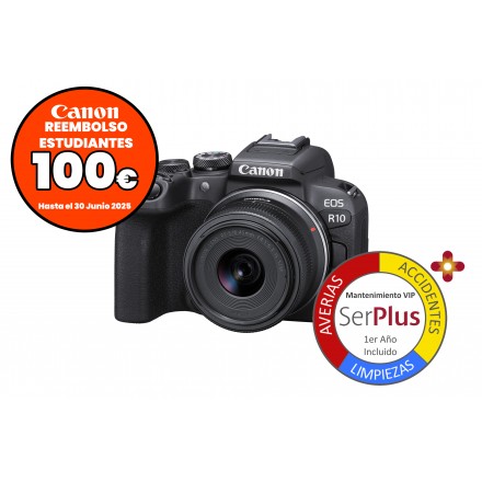 Canon EOS-R10 (Cuerpo) + MT Adaptador EF-EOS R