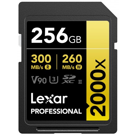 Lexar Professional 256GB - 300 Mb/s R - 300 Mb/s W - 2000x