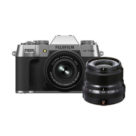 Fujifilm X-T50 + 15/45 F-3.5-5.6 OIS PZ - Plata