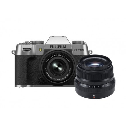 Fujifilm X-T50 + 15/45 F-3.5-5.6 OIS PZ - Plata